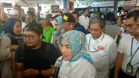 Direktur Utama PT Pertamina (Persero) Nicke Widyawati melakukan kunjungan ke dua Stasiun Pengisian Bahan Bakar Umum (SPBU) Pertamina pada Senin (3/9/2018)