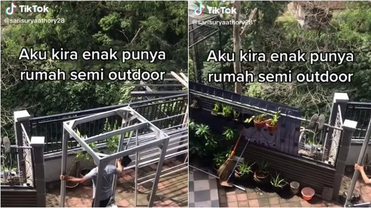 Viral Video Susahnya Punya Rumah Semi Outdoor, Sering Dapat Tamu yang Bikin Rusuh