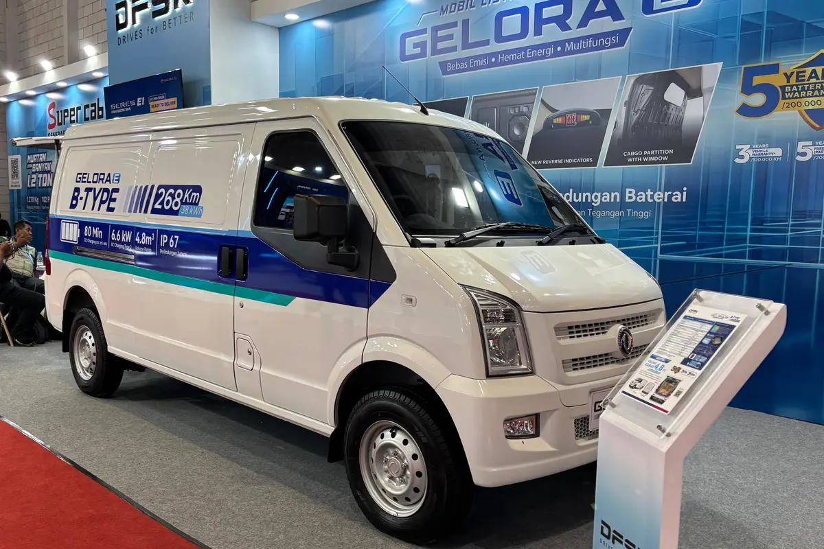DFSK Gelora E dan Super Cab Mejeng di GIICOMVEC 2026, Tawarkan Mobilitas Niaga Modern (Arief A/Liputan6.com)