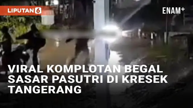 VIDEO: Viral Komplotan Begal Sasar Pasutri di Kresek Tangerang