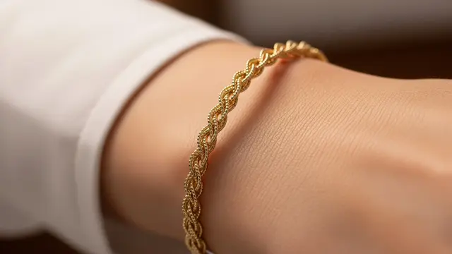 Gelang Motif Anyaman Halus
