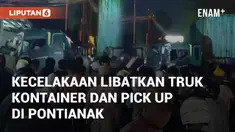 Terjadi kecelakaan antara truk kontainer dan mobil pick-up bermuatan jeruk. Peristiwa ini terjadi di Jalan Raya Wajok, Pontianak