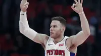 Blake Griffin memberi pengaruh positif bagi Detroit Pistons pada NBA 2017-2018. (AP Photo/Carlos Osorio)