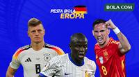 Euro 2024 - Toni Kroos, N'Golo Kante, Rabian Ruiz (Bola.com/Adreanus Titus)