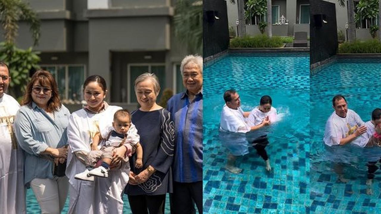 Denise Chariesta Bahagia Jalani Pembaptisan Bersama Pendeta Gilbert Lumoindong dan Keluarg
