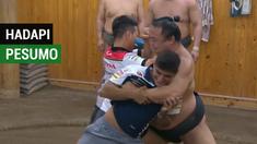 Berita video momen dua pembalap MotoGP, Franco Morbidelli dan Takaaki Nakagami, dan pembalap Moto3, Jorge Martin, menghadapi pesumo di Jepang. Apa yang terjadi?