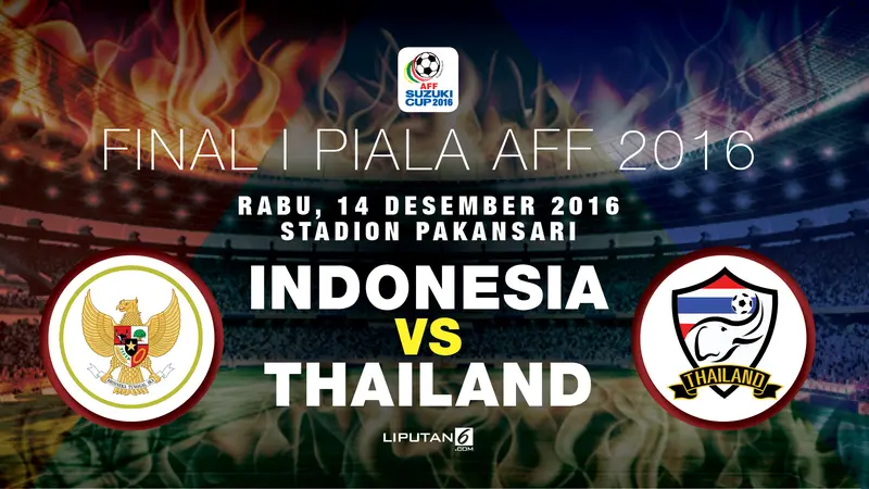 Indonesia vs Thailand (Liputan6.com)