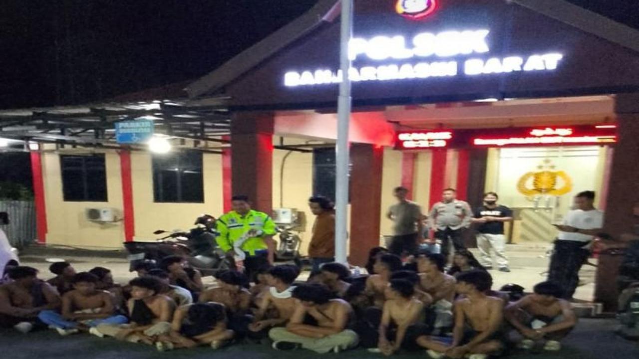Mengejutkan! 34 Anak Diciduk Polsek Banjarmasin Barat Saat Pesta Miras Diduga Hendak Tawuran