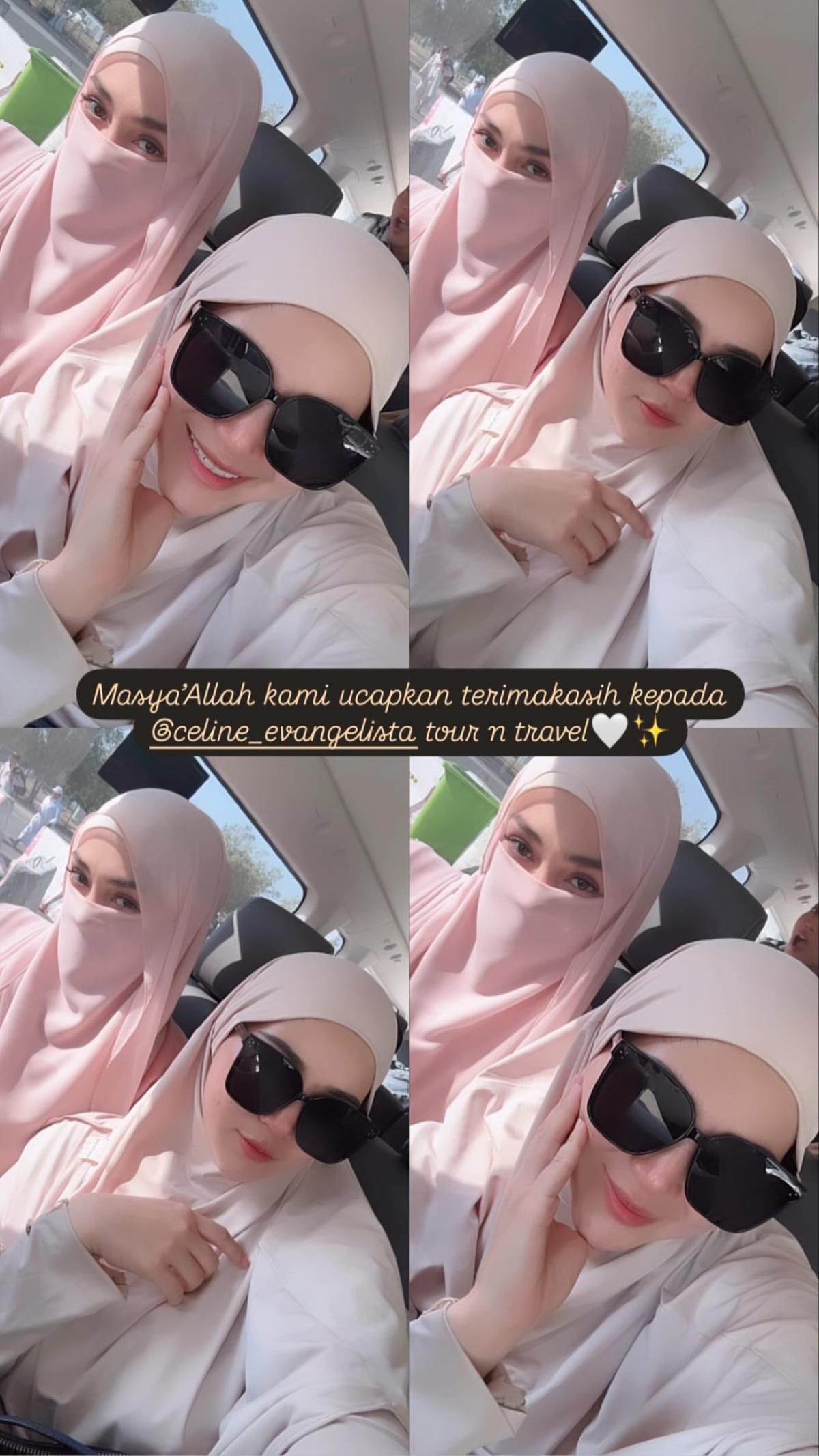 Celine Evangelista Pilih Tampil Bercadar saat Jalani Umrah Usai Mualaf, Dipuji Cantik bak Bidadari Surga