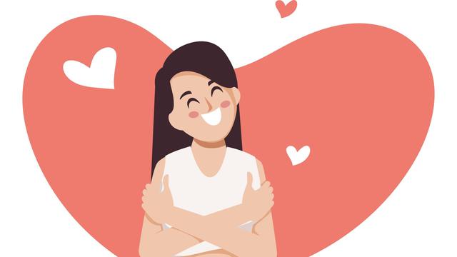 Ilustrasi mencintai diri sendiri