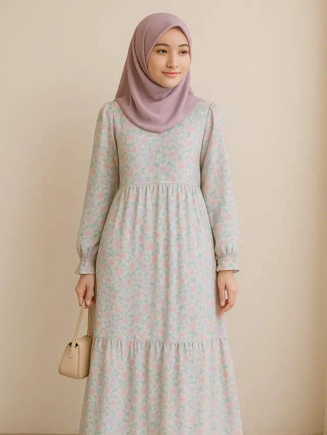Gamis Bernuansa Floral