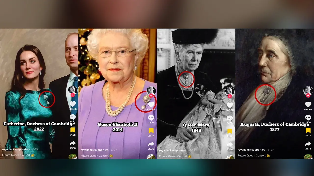 Bros Turun-Temurun yang Digunakan Anggota Wanita dari Keluarga Kerajaan Inggris Sejak 1877 (Sumber: TikTok @royalfamilysupporters)