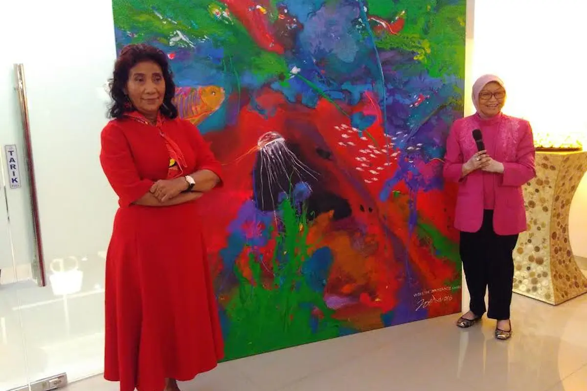 Menteri Susi Pudjiastuti menuturkan Kementerian Kelautan dan Perikanan (KKP) melakukan self blocking anggaran sebesar Rp 6 triliun di APBN-P 2016.(Liputan6.com/Fiki Ariyanti)