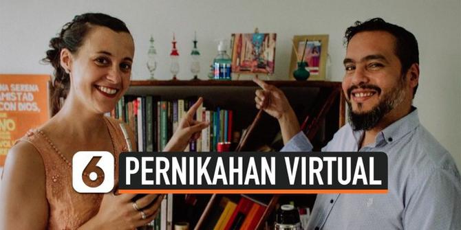 VIDEO: Keseruan Pernikahan Virtual Saat Pandemi Corona