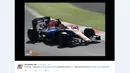 Rio Haryanto saat beraksi di atas mobil Manor Racing bernomor 88 dalam tes pramusim F1 di Sirkuit Catalunya, Barcelona, Spanyol, (Bola.com/Twitter)