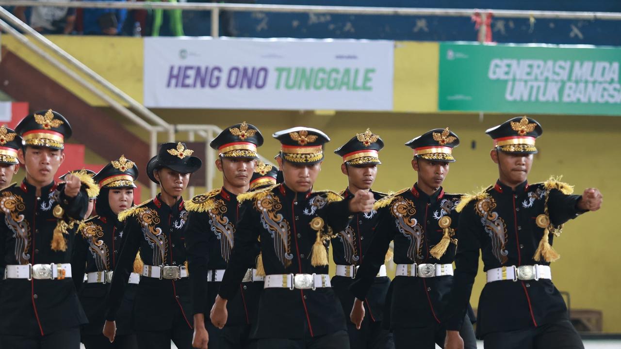 Ratusan Pelajar Banyuwangi Ikuti Kompetisi Kreasi Baris Berbaris