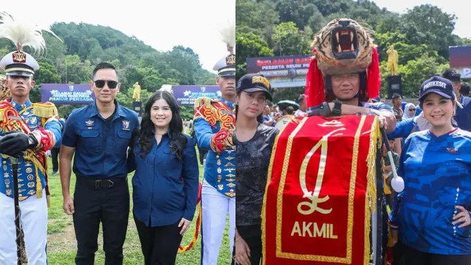 Hamil di Usia 44 Tahun, Annisa Pohan Tampil Energik Dampingi AHY Reuni di Magelang