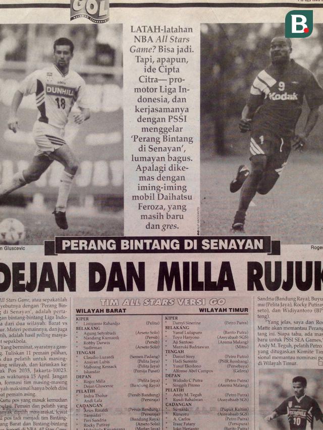 Dejan Gluscevic dan Roger Milla