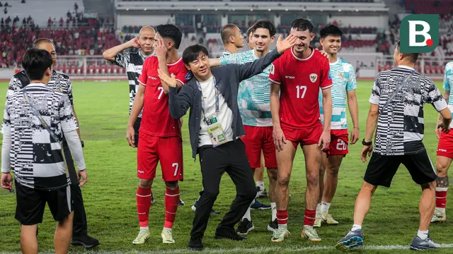 Foto: Shin Tae-yong Kasih Joget Tipis-Tipis usai Bawa Timnas Indonesia Bungkam Vietnam