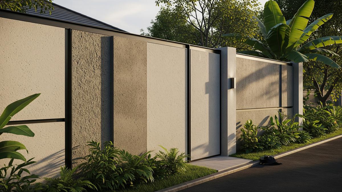 7 Model Pagar Beton Tinggi untuk Privasi Maksimal, Desain Modern dan Elegan