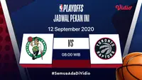 Live streaming NBA Boston Celtics vs Toronto Raptors di Vidio. (Foto: Vidio)