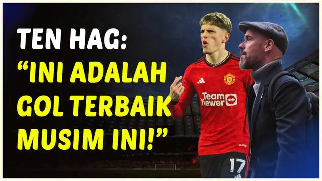VIDEO: Reaksi Erik Ten Hag Setelah Lihat Gol Indah Garnacho untuk Manchester United