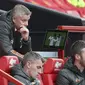 Manajer MU, Ole Gunnar Solskjaer (Carl Recine/Pool via AP)