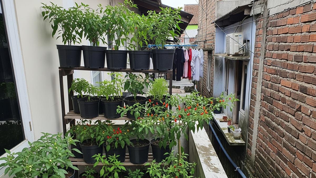 7 Ide Kebun Cabai Mini di Rumah Tanpa Halaman, Solusi Bertanam di Lahan Terbatas