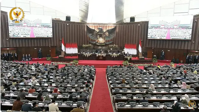 Penetapan pimpinan MPR periode 2024-2029.