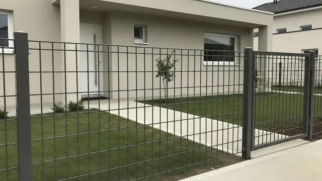 Pagar Besi Hollow Rendah yang Cocok untuk Rumah Subsidi (AI)
