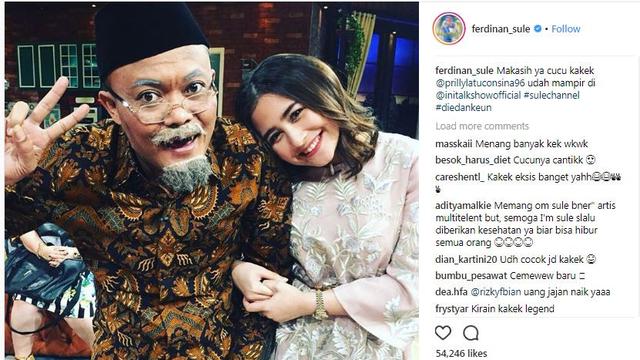 Prilly Latuconsina dan Sule