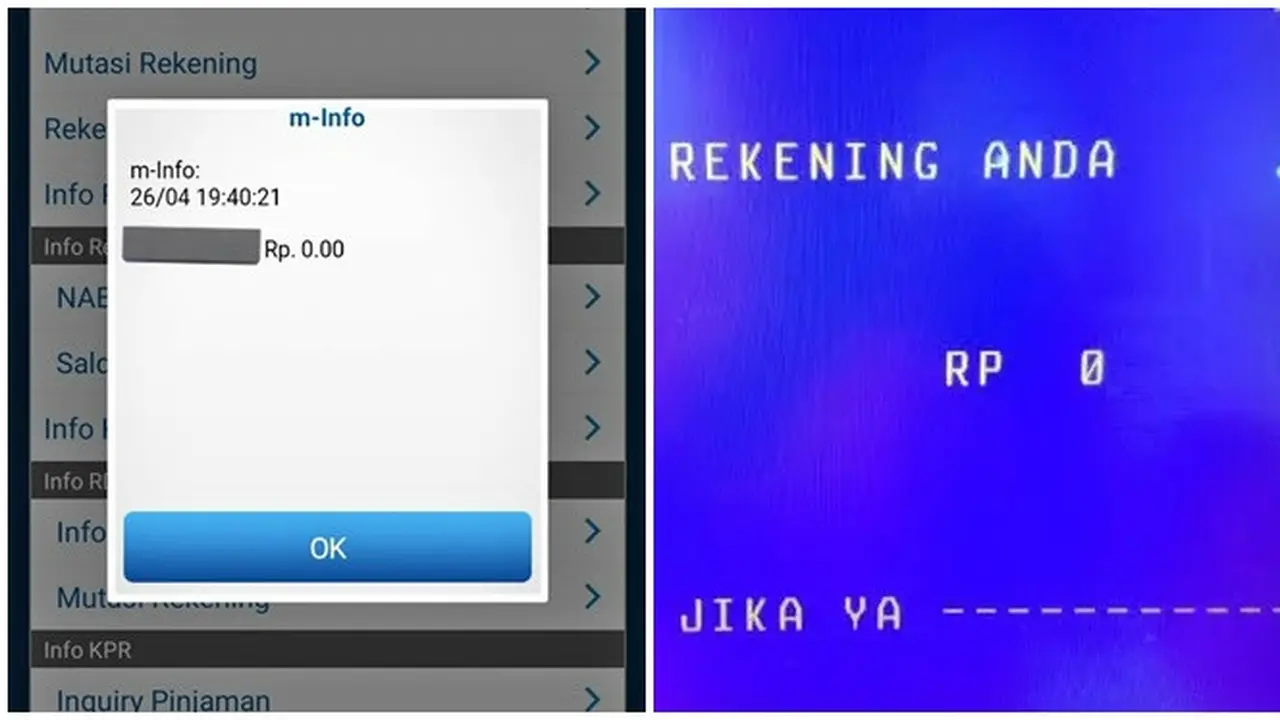 6 Potret Saldo ATM 0 Rupiah Ini Bikin Meringis, Sering Dirasakan Setelah Lebaran