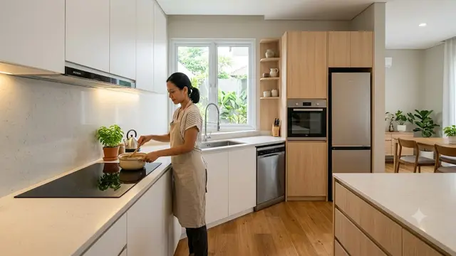 Desain Dapur Minimalis Hemat Energi/AI Generated
