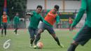 Timnas U-19 berlatih di Stadion UNY jelang AFF 2016 di Vietnam, Yogya, Rabu (31/8). Tiga raihan positif saat uji coba dengan hasil tak terkalahkan menjadi modal yang baik untuk Timnas U-19 menatap AFF 2016. (Liputan6.com/Boy Harjanto)