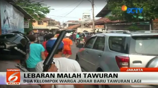 Idul Adha, 2 Kelompok Warga Johar Baru Terlibat Tawuran