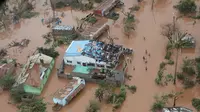 Hantaman badai siklon menyebabkan banjir di banyak wilayah di Mozambik (AFP Photo)