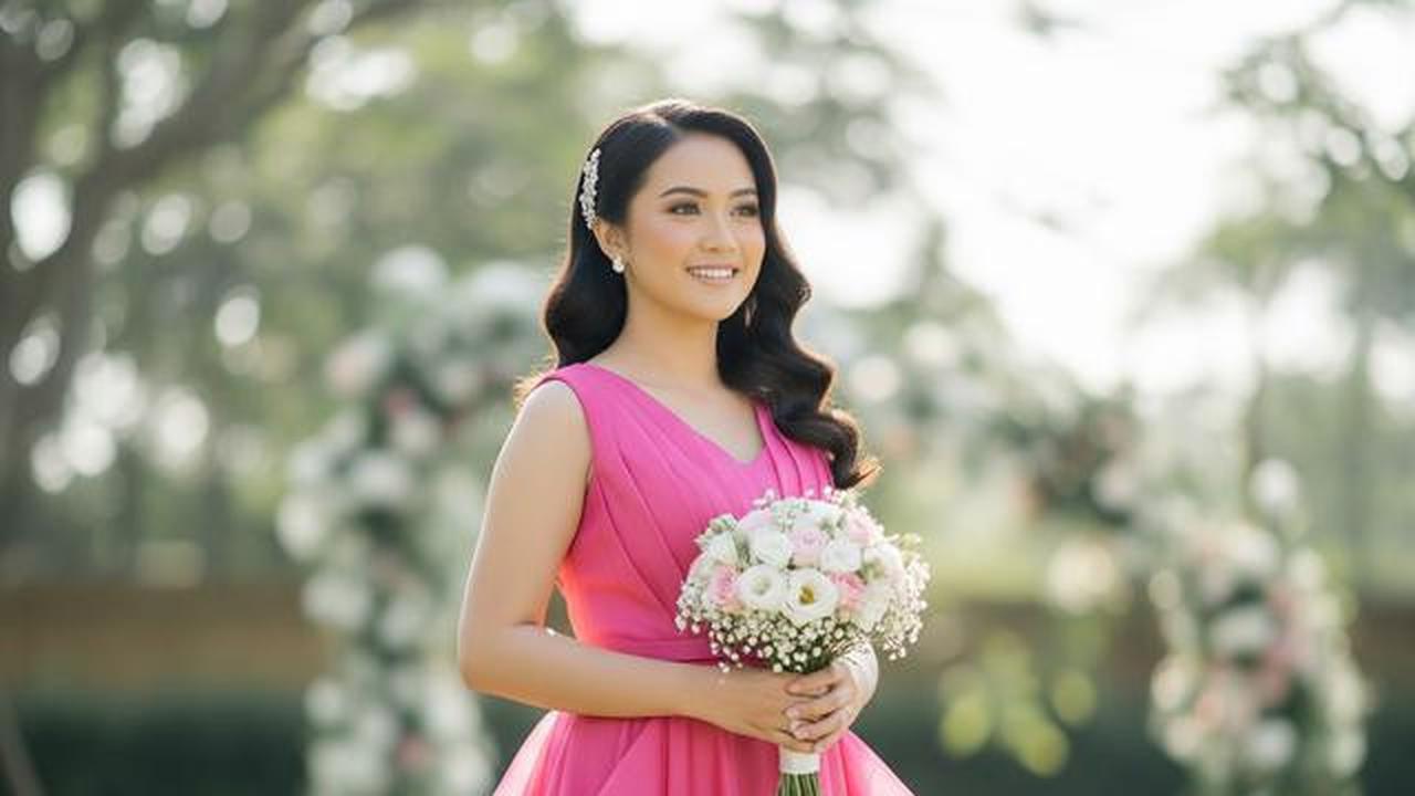 7 Inspirasi Model Baju Bridesmaid Warna Pink Fanta, Tampil Cerah dan Modern