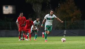 Gol-gol Indonesia disarangkan oleh Ricky Kambuaya, Irfan Jaya, Witan Sulaeman dan Ezra Walian. Sementara Myanmar hanya mampu memperkecil skor melalui Maung Maung Win. (Dokumantasi PSSI)