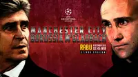 Manchester City vs Borussia M'gladbach (Liputan6.com/Ari Wicaksono)
