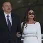 Presiden Ilham Aliyev dan istri, Mehriban yang kini menjabat sebagai Wapres Azerbaijan (AP)