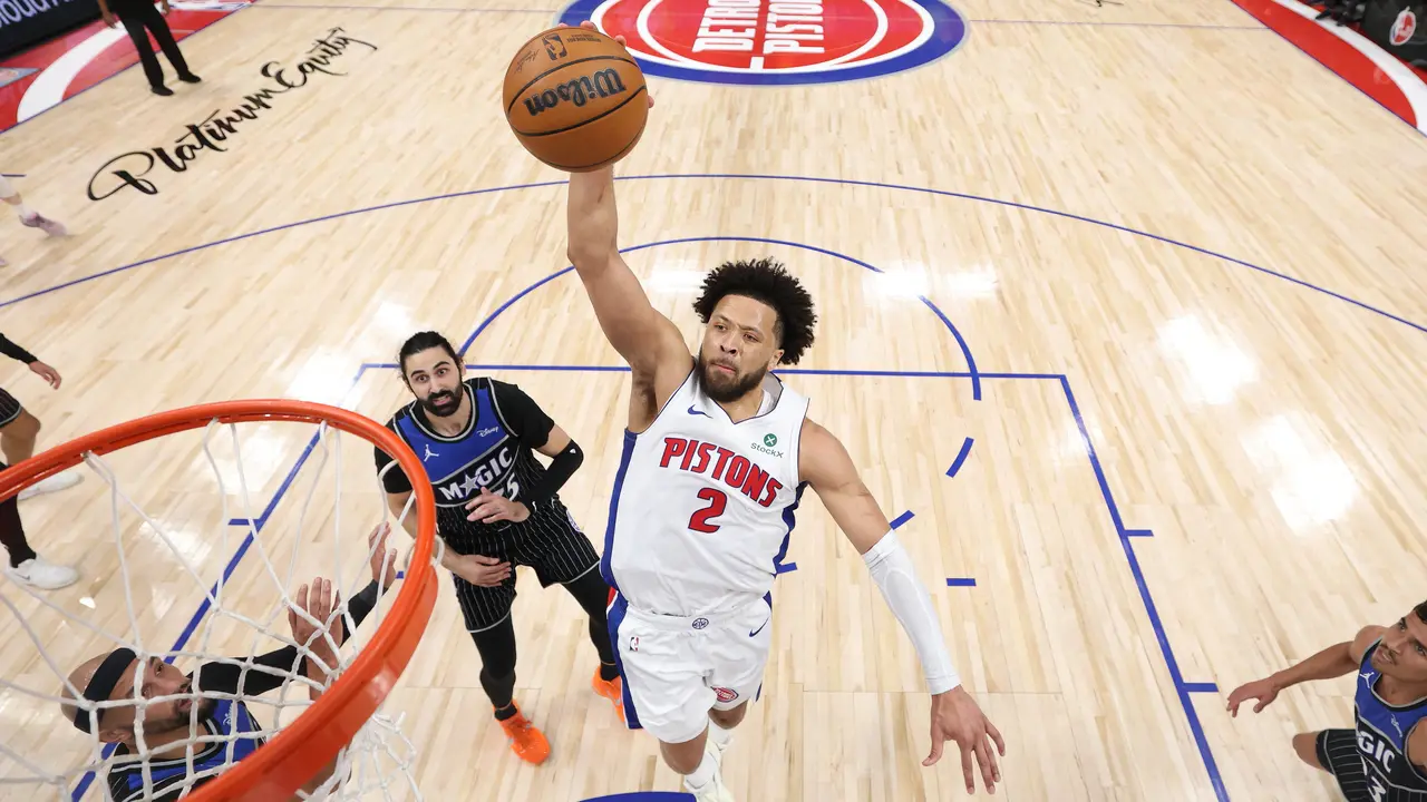 Guard Pistons Cade Cunningham memimpin tim mengalahkan Orlando Magic di game kedua playoff NBA