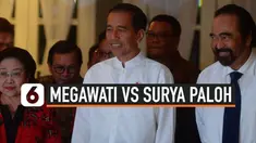 Panas dingin hubungan Ketum PDIP Megawati Soekarnoputri dan Ketum NasDem Surya Paloh sepertinya bukan sekadar isu. Momen dinginnya hubungan kedua ketum itu tertangkap kamera di momen pelantikan anggota DPR/MPR, Selasa (1/10/2019).