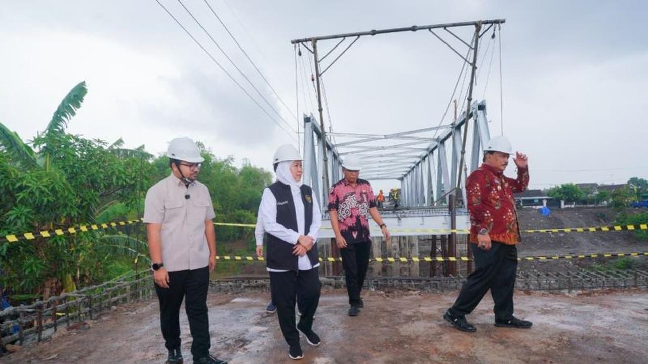 Hampir Rampung 93,74 Persen, Jembatan Kutorejo Nganjuk Siap Berfungsi Pertengahan November 2025