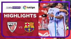 Berita video highlights Liga Spanyol, Barcelona ditahan imbang Athletic Bilbao, Minggu (22/8/21).