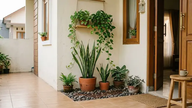 Ide Taman Kecil di Teras Rumah Sempit