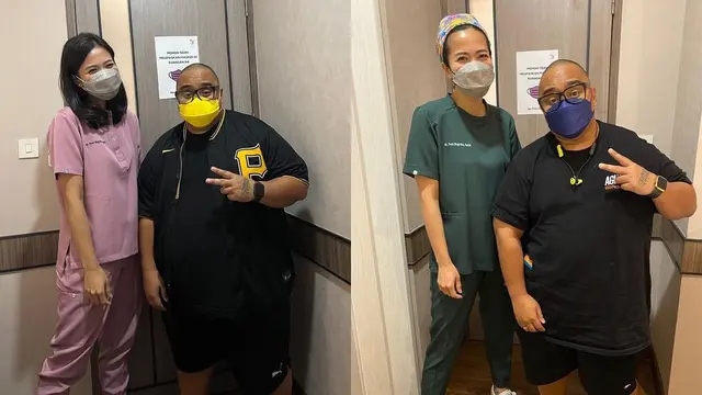 Foto Igor Saykoji bersama Dokter Spesialis Gizi Klinik Feni Nugraha yang mendampinginya menjalani diet. (Sumber: Instragam/saykoji)