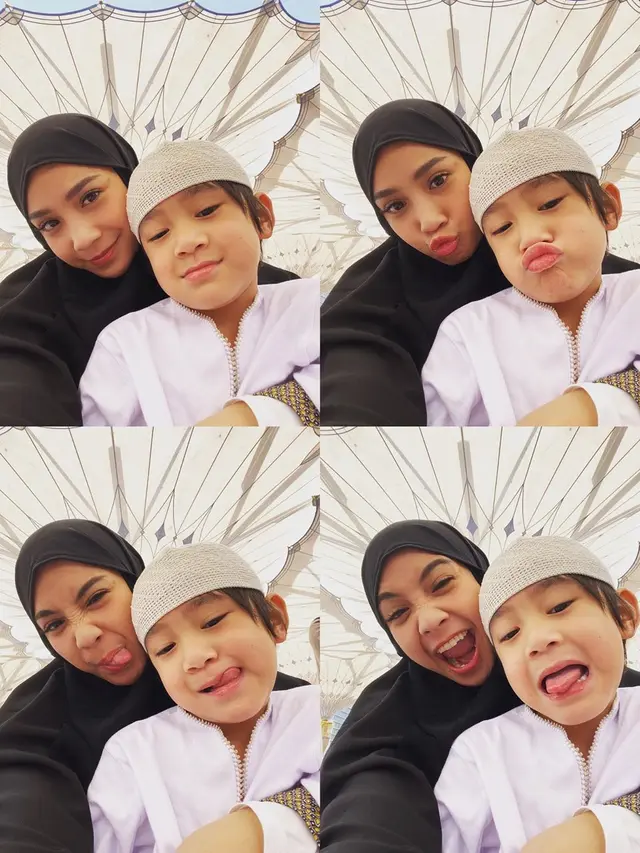 6 Potret Nagita Slavina Pakai Hijab, Dipuji Makin Cantik