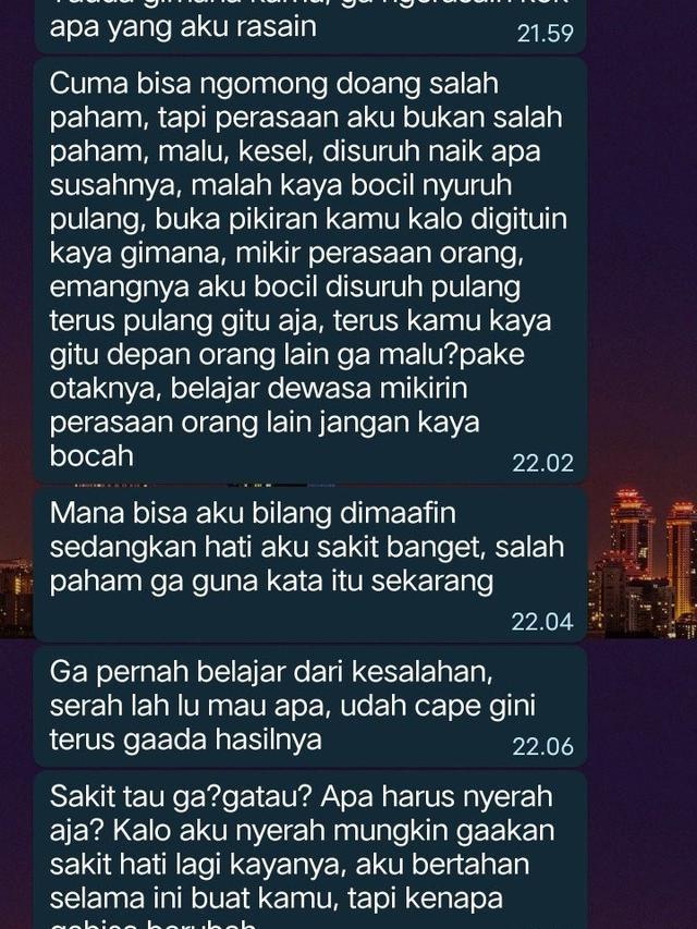 6 Chat Pertengkaran Menuju Putus dari Pacar Ini Penuh Drama, Bikin Nyesek