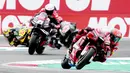 Francesco Bagnaia menjadi jawara MotoGP Belanda 2022. Pembalap Ducati Lenovo Team itu berhasil menang di Sirkuit Assen. (AP/Peter Dejong)