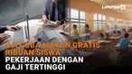 Mulai dari uji coba makan gratis ribuan siswa hingga pekerjaan dengan gaji tertinggi, berikut sejumlah berita menarik News Flash Liputan6.com.